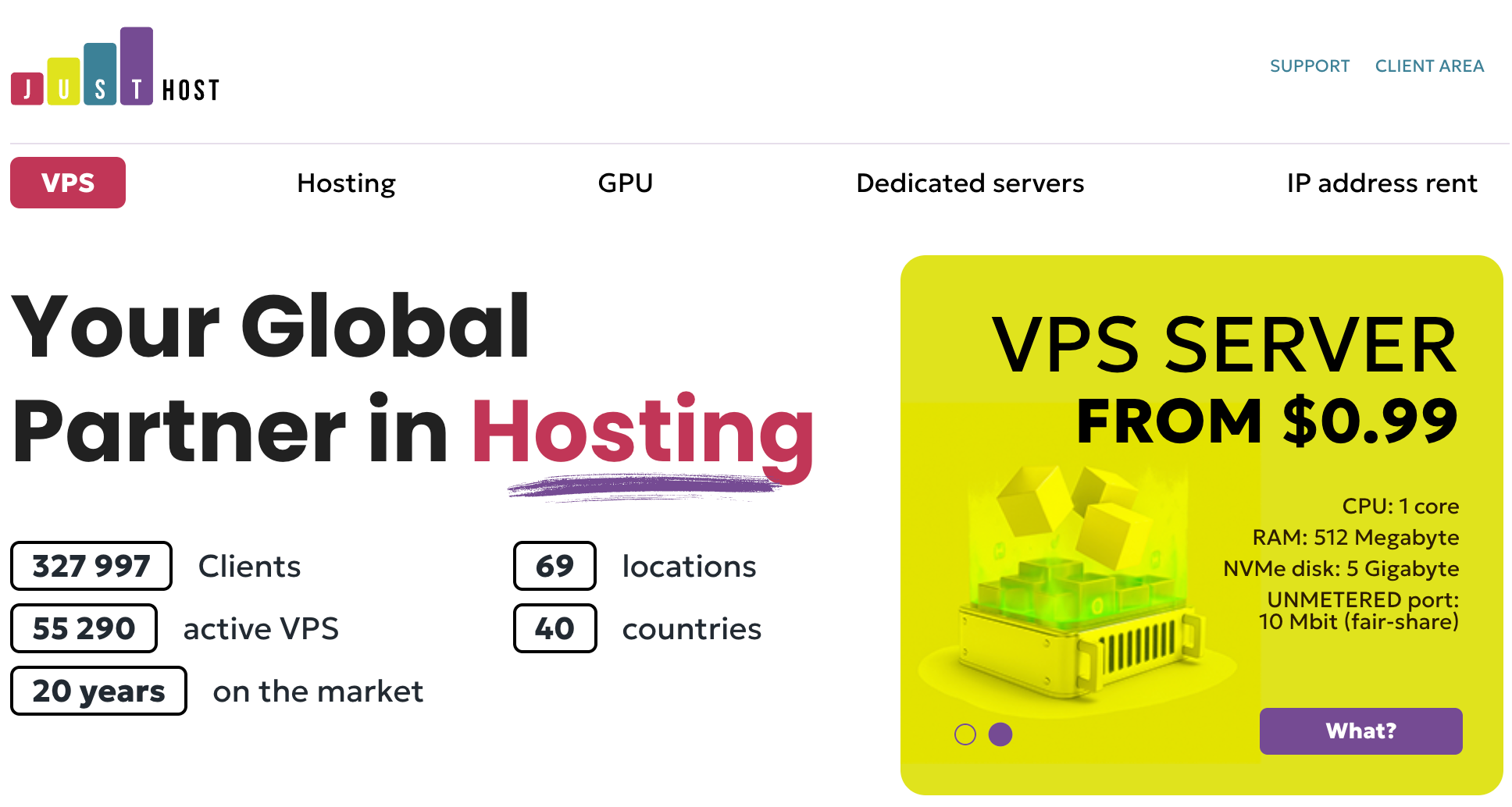 JustHost VPS Review: Russian Hosting Provider with Affordable SSD Plans